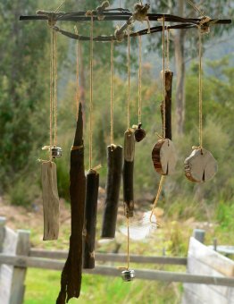 Listen to music a wind chime makes in the spring breeze this season. Photo: Naturallytasmanian.blogspot.com