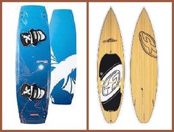 wakeboard style twin tip- surf board style directional